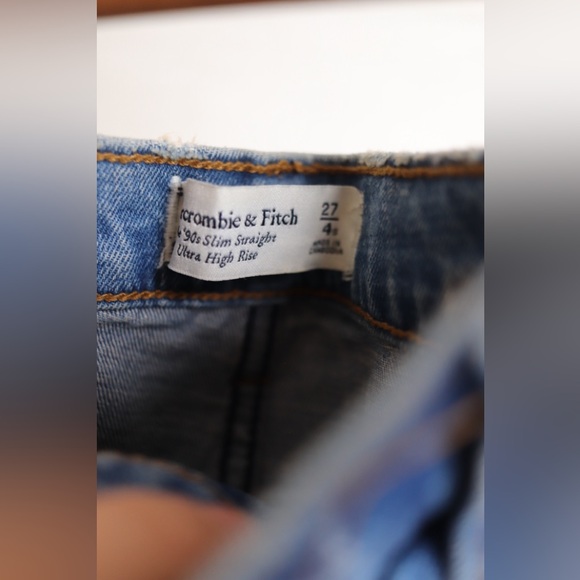 Abercrombie & Fitch Pants - Abercrombie & Fitch Light Blue Straight Leg Jeans